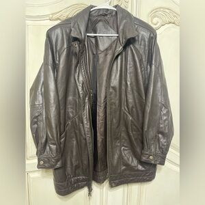 Mens Preston and York leather jacket